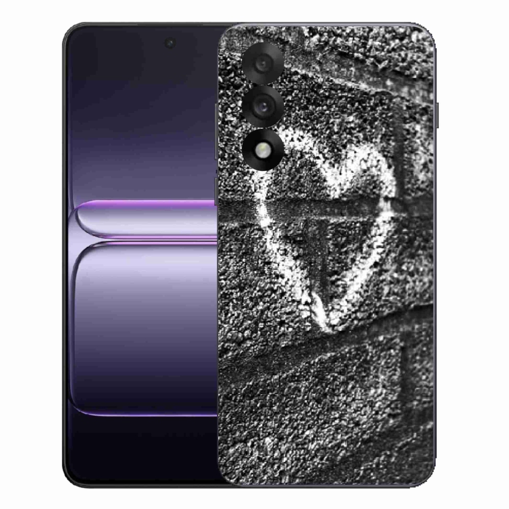 Gelový kryt mmCase na One Plus Nord 5 - srdce na zdi