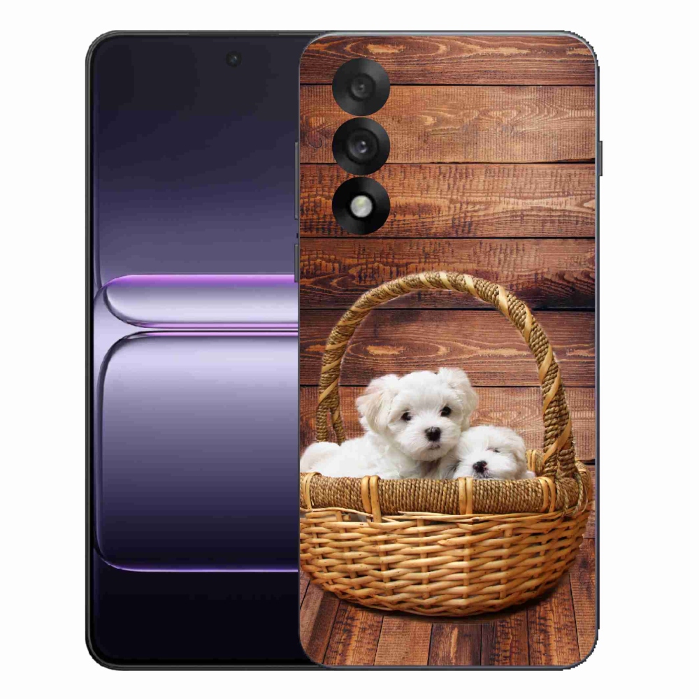 Gelový kryt mmCase na One Plus Nord 5 - štěňátka