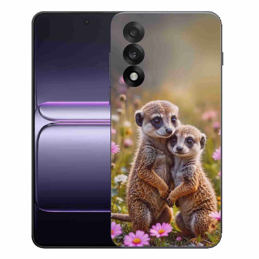 Gelový kryt mmCase na One Plus Nord 5 - surikatí duo