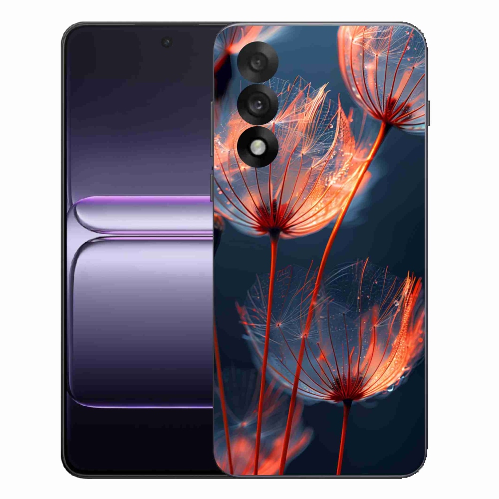 Gelový kryt mmCase na One Plus Nord 5 - světélkující chmýří