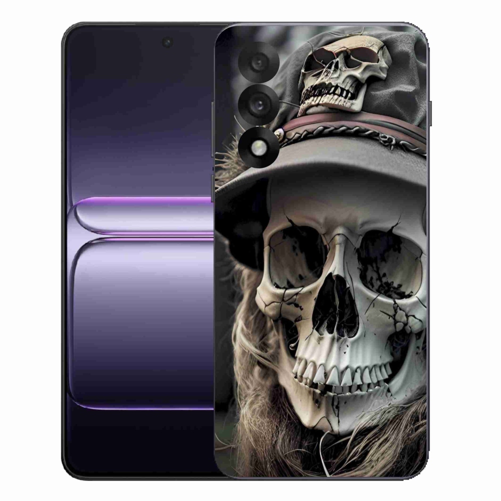 Gelový kryt mmCase na One Plus Nord 5 - temná lebka