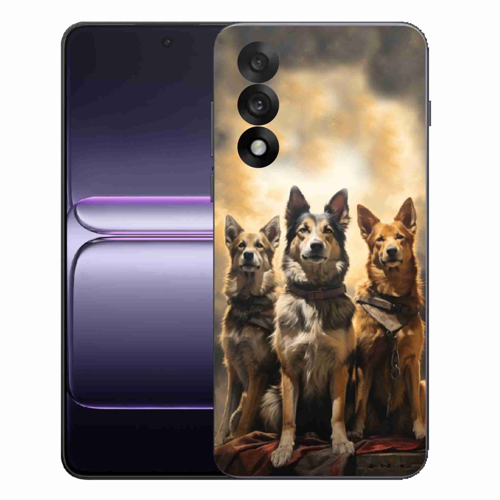 Gelový kryt mmCase na One Plus Nord 5 - tři psi