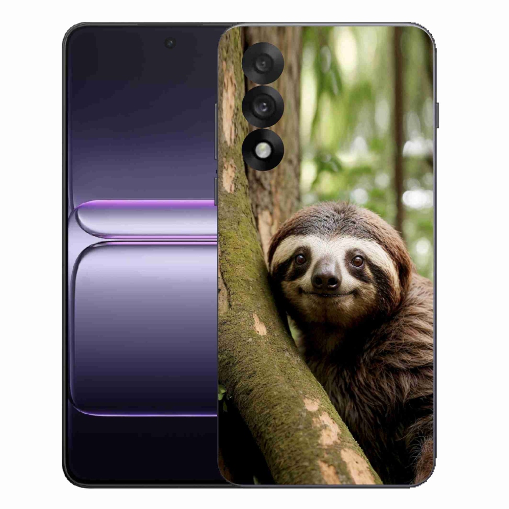 Gelový kryt mmCase na One Plus Nord 5 - usměvavý lenochod