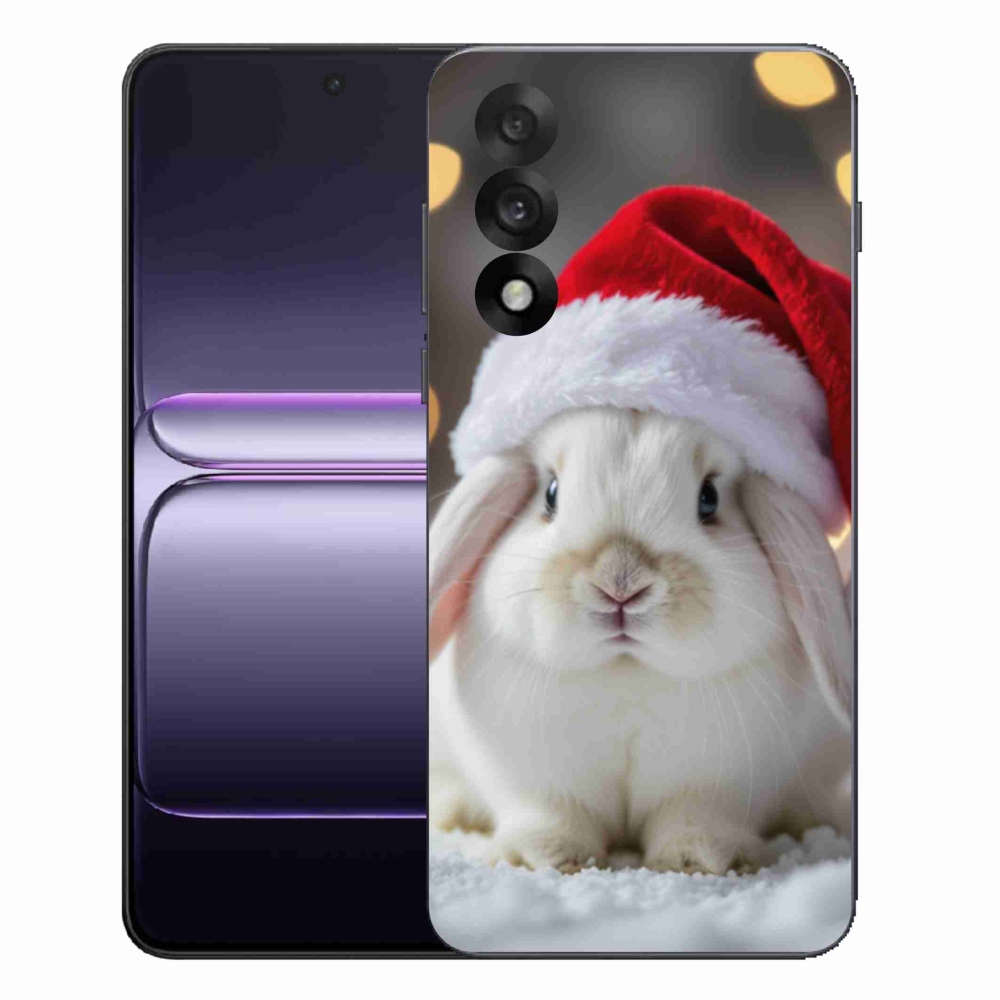 Gelový kryt mmCase na One Plus Nord 5 - vánoční králík