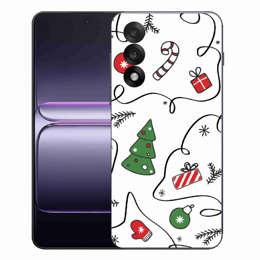 Gelový kryt mmCase na One Plus Nord 5 - vánoční motivy