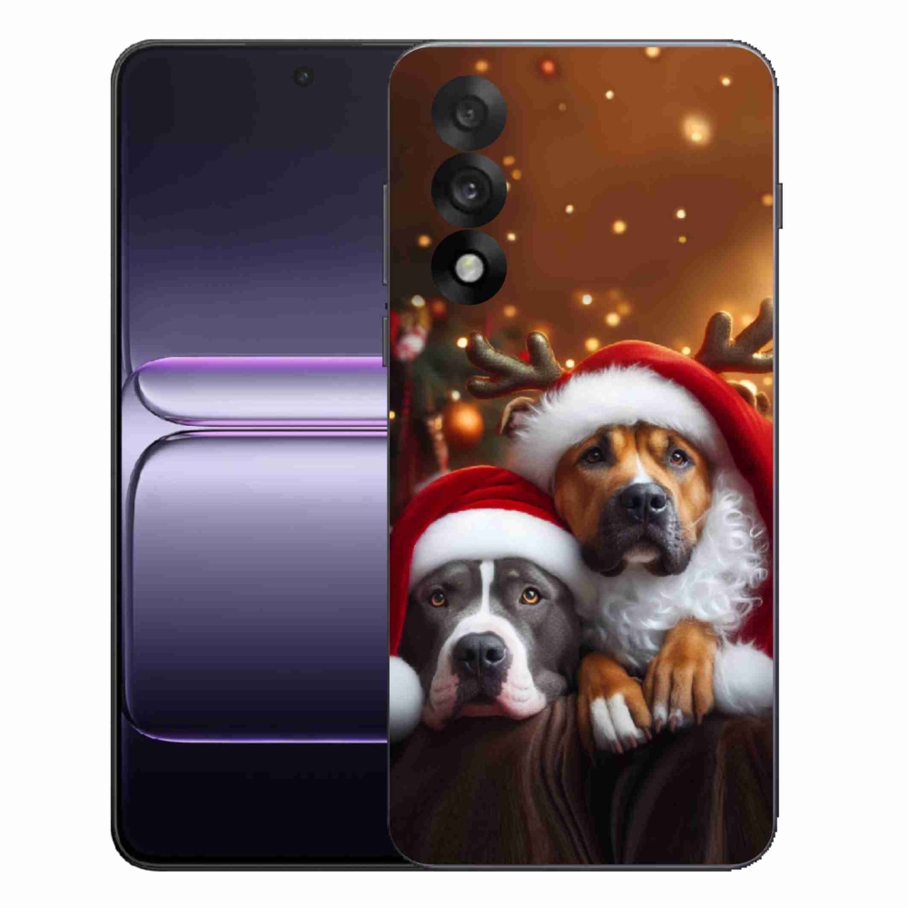 Gelový kryt mmCase na One Plus Nord 5 - vánoční psi