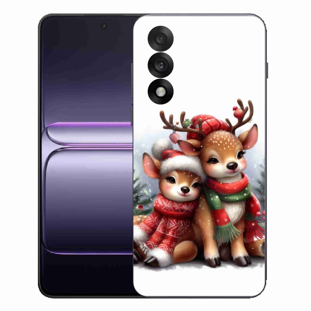 Gelový kryt mmCase na One Plus Nord 5 - vánoční sobi