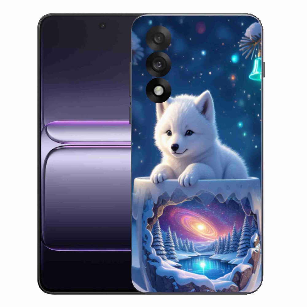Gelový kryt mmCase na One Plus Nord 5 - vánoční štěně