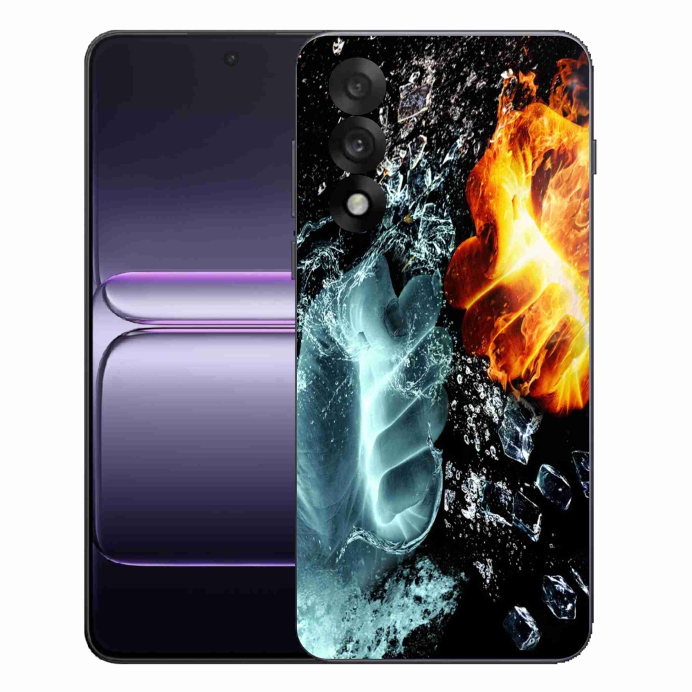 Gelový kryt mmCase na One Plus Nord 5 - voda a oheň