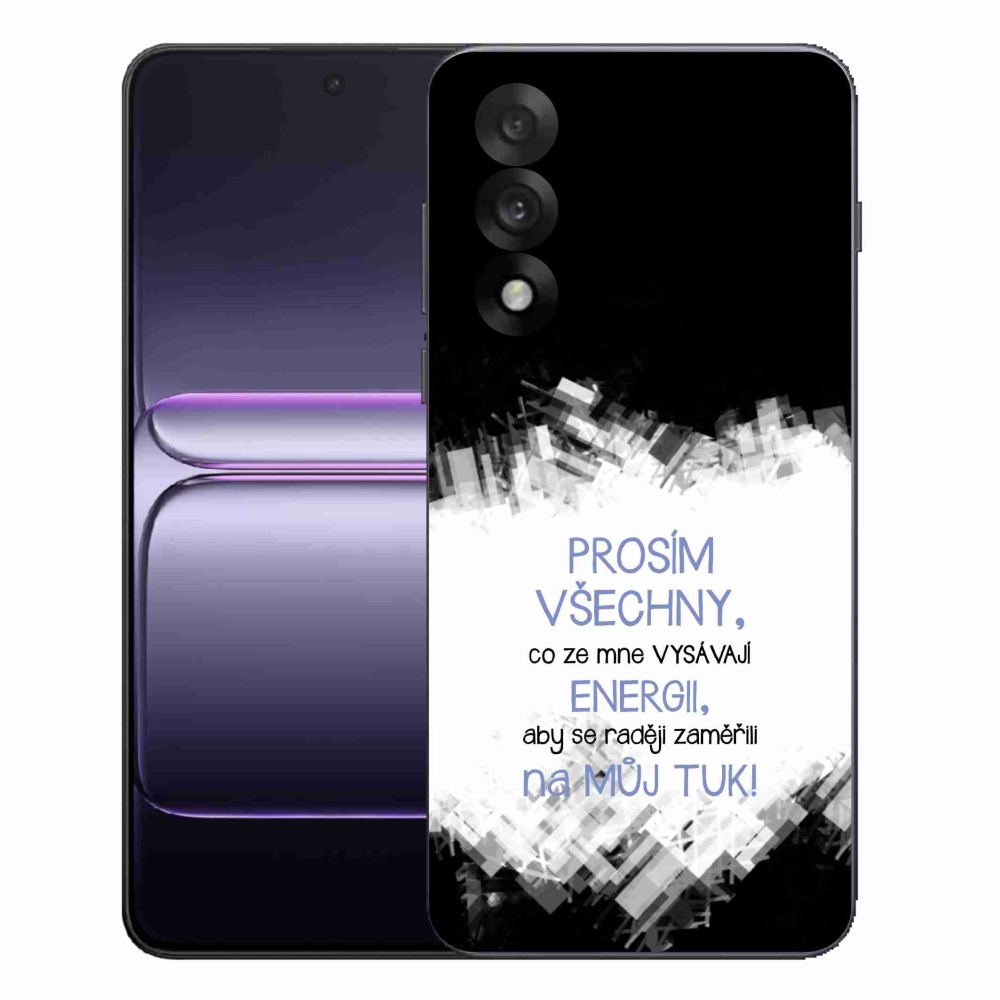 Gelový kryt mmCase na One Plus Nord 5 - vtipný text 1 modrý