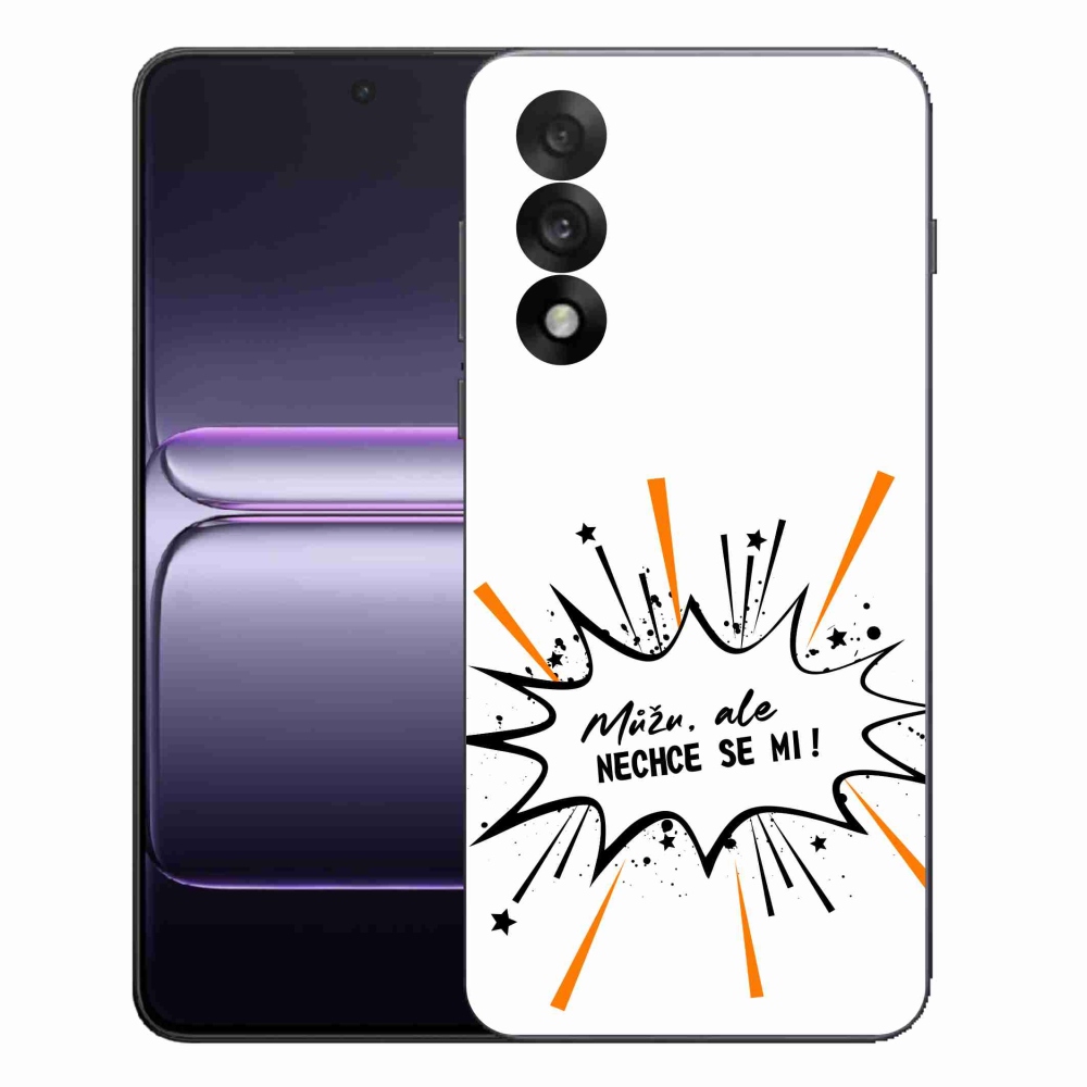 Gelový kryt mmCase na One Plus Nord 5 - vtipný text 11 bílé pozadí