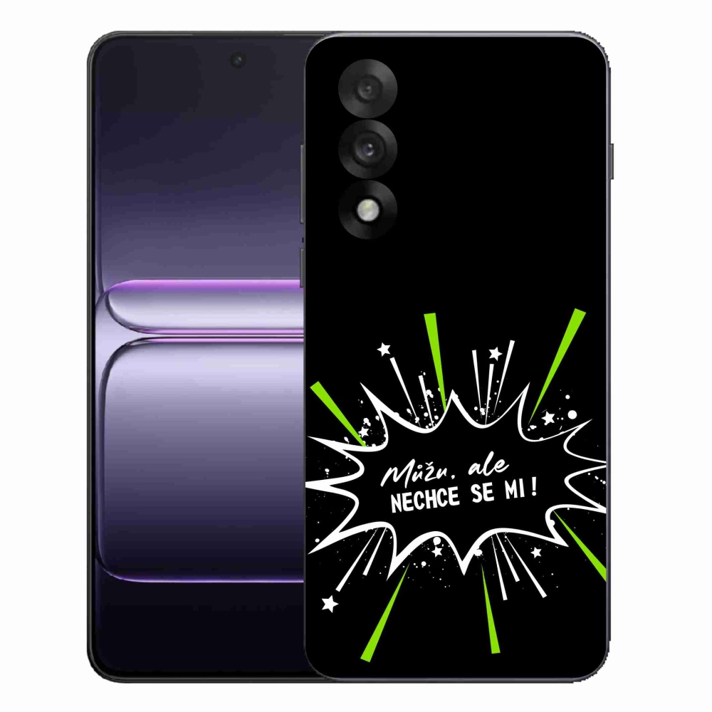 Gelový kryt mmCase na One Plus Nord 5 - vtipný text 11 černé pozadí