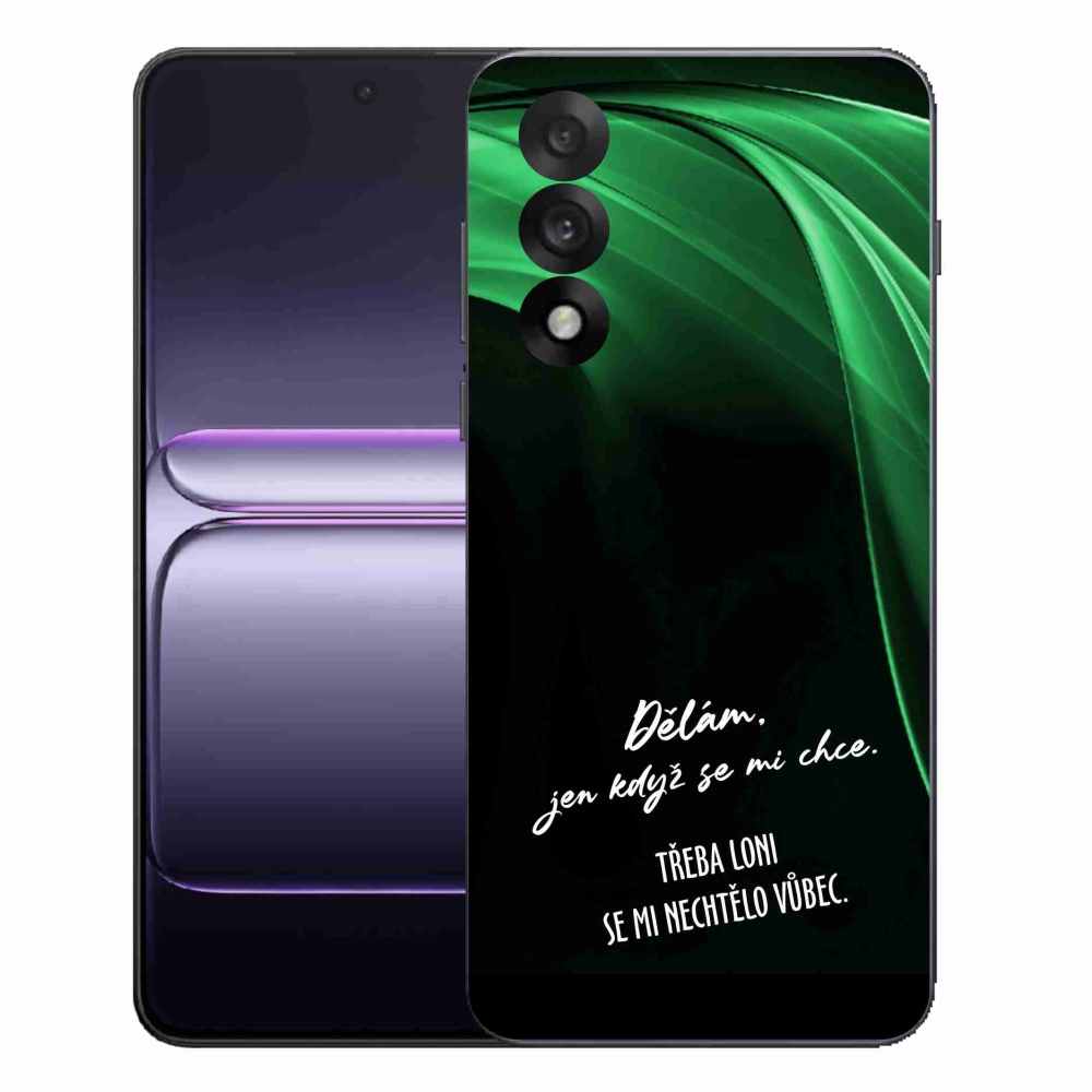 Gelový kryt mmCase na One Plus Nord 5 - vtipný text 12 černé pozadí