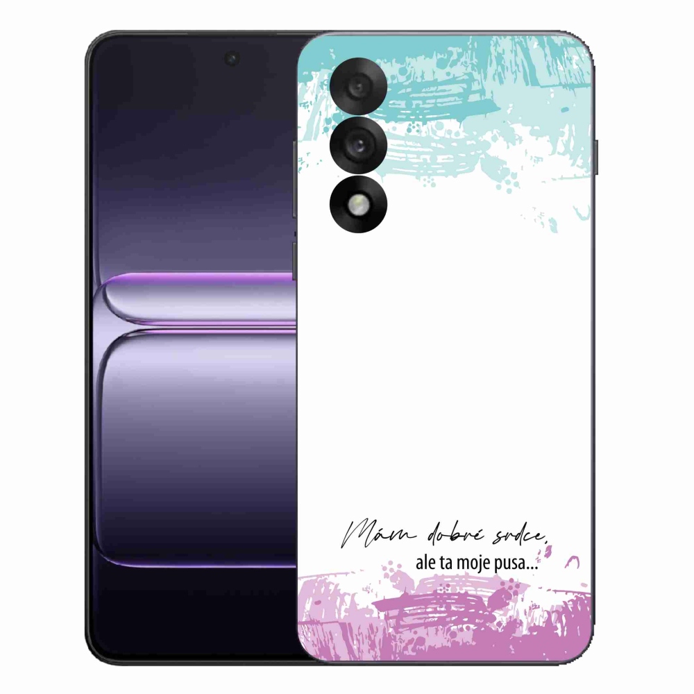 Gelový kryt mmCase na One Plus Nord 5 - vtipný text 3 bílé pozadí