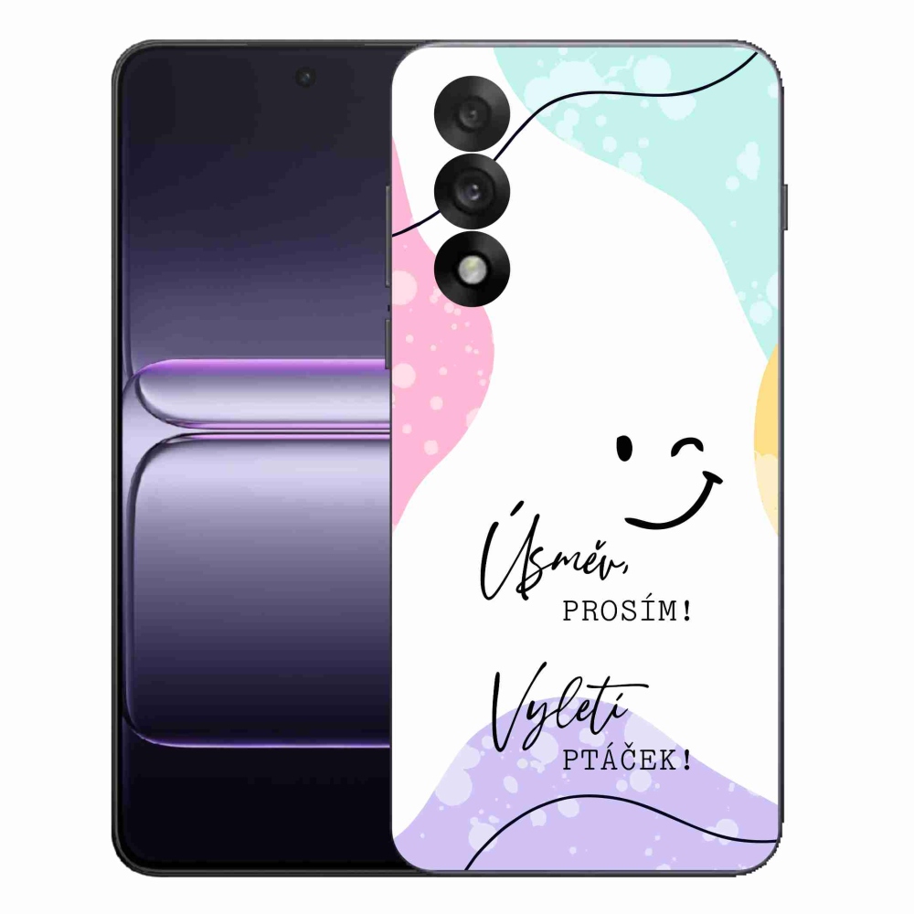 Gelový kryt mmCase na One Plus Nord 5 - vtipný text 4 bílé pozadí