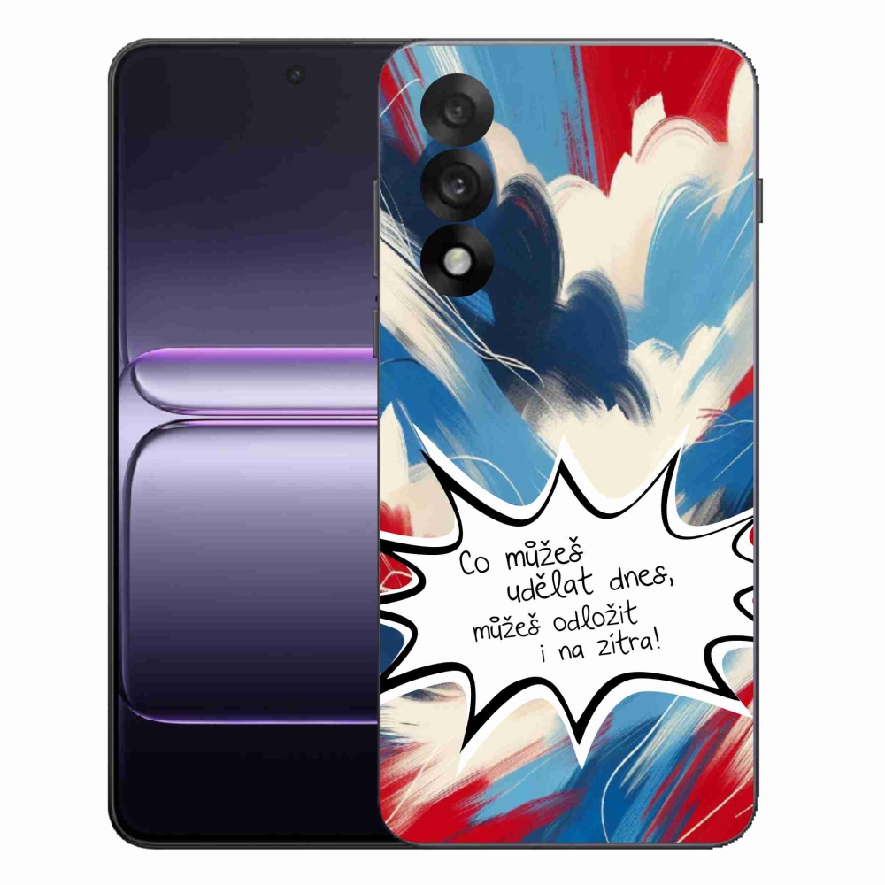 Gelový kryt mmCase na One Plus Nord 5 - vtipný text 9 bílé pozadí
