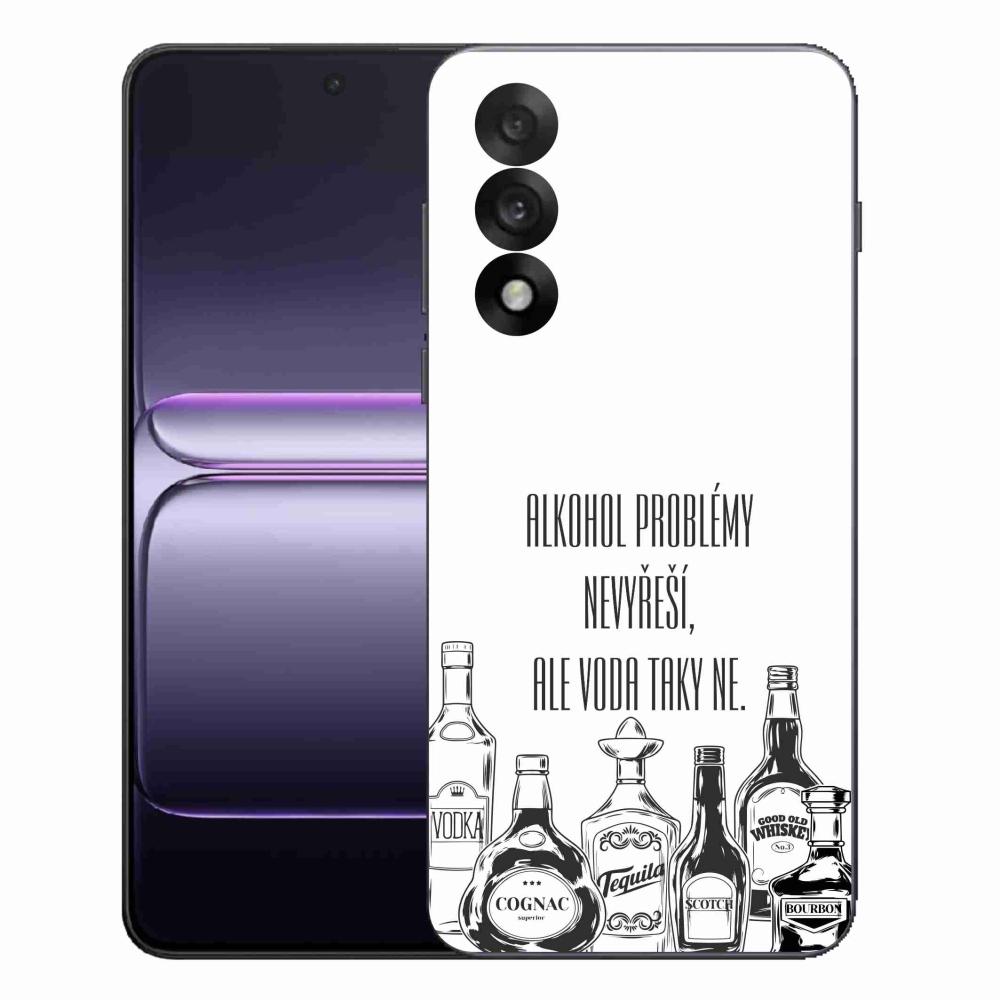 Gelový kryt mmCase na One Plus Nord 5 - vtipný text bílé pozadí