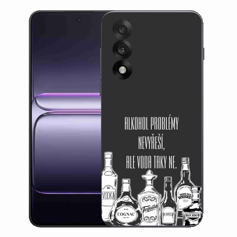 Gelový kryt mmCase na One Plus Nord 5 - vtipný text černé pozadí