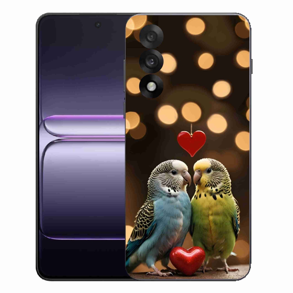 Gelový kryt mmCase na One Plus Nord 5 - zamilovaní papoušci