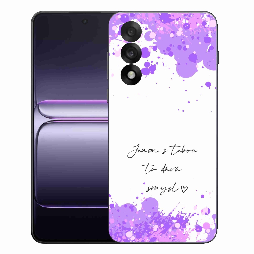 Gelový kryt mmCase na One Plus Nord 5 - zamilovaný text bílé pozadí