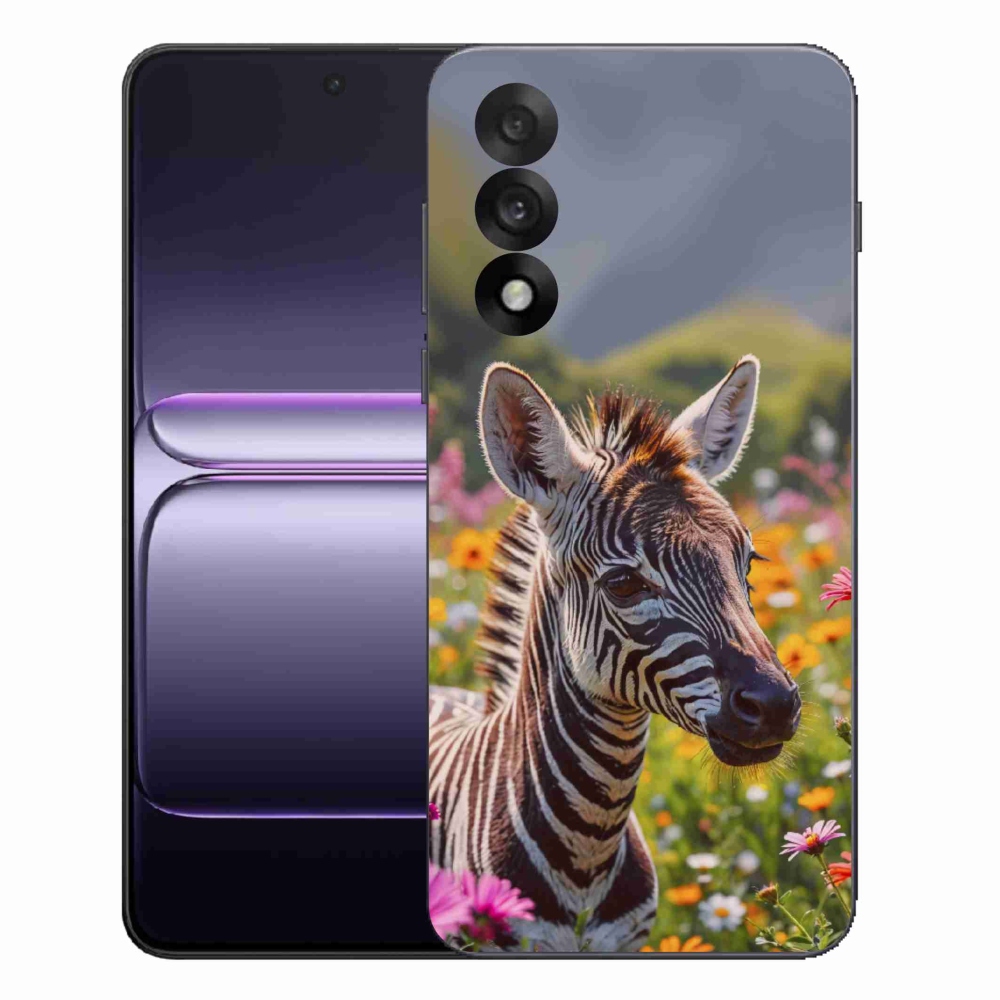 Gelový kryt mmCase na One Plus Nord 5 - zebra na louce