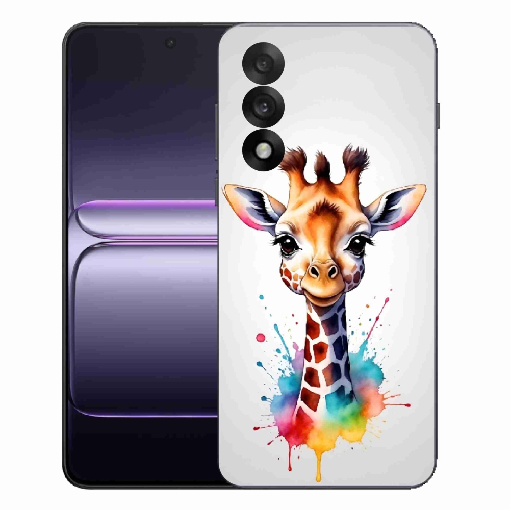 Gelový kryt mmCase na One Plus Nord 5 - žirafa 1