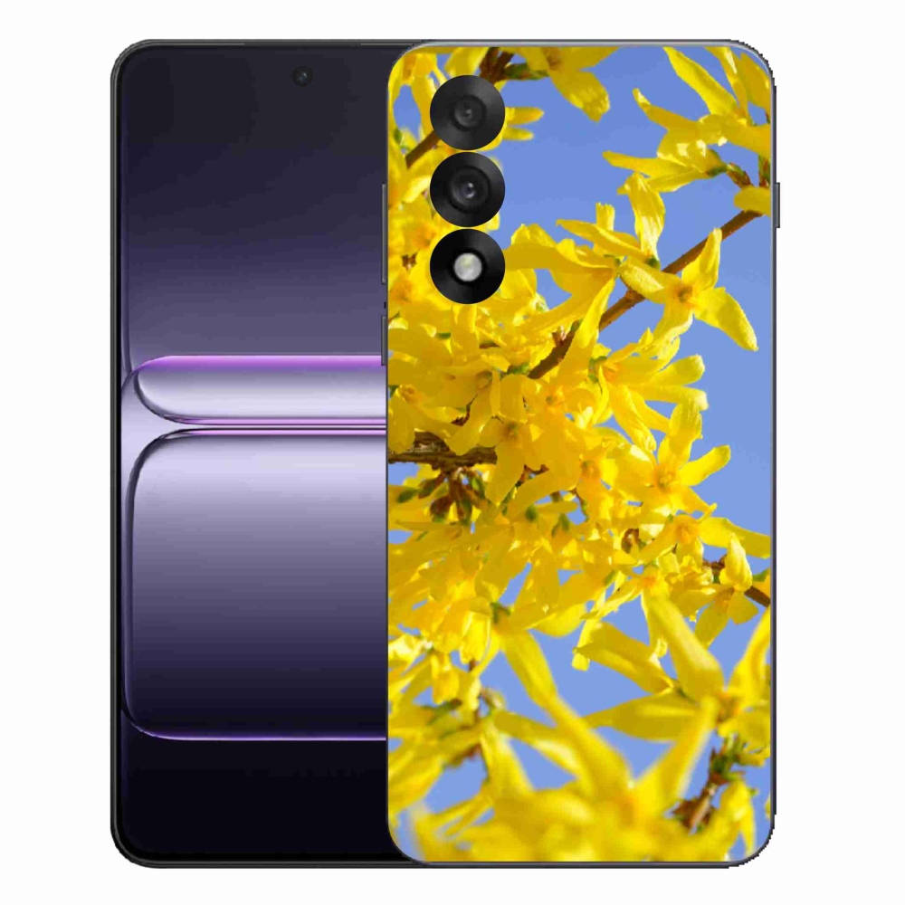 Gelový kryt mmCase na One Plus Nord 5 - žluté květy