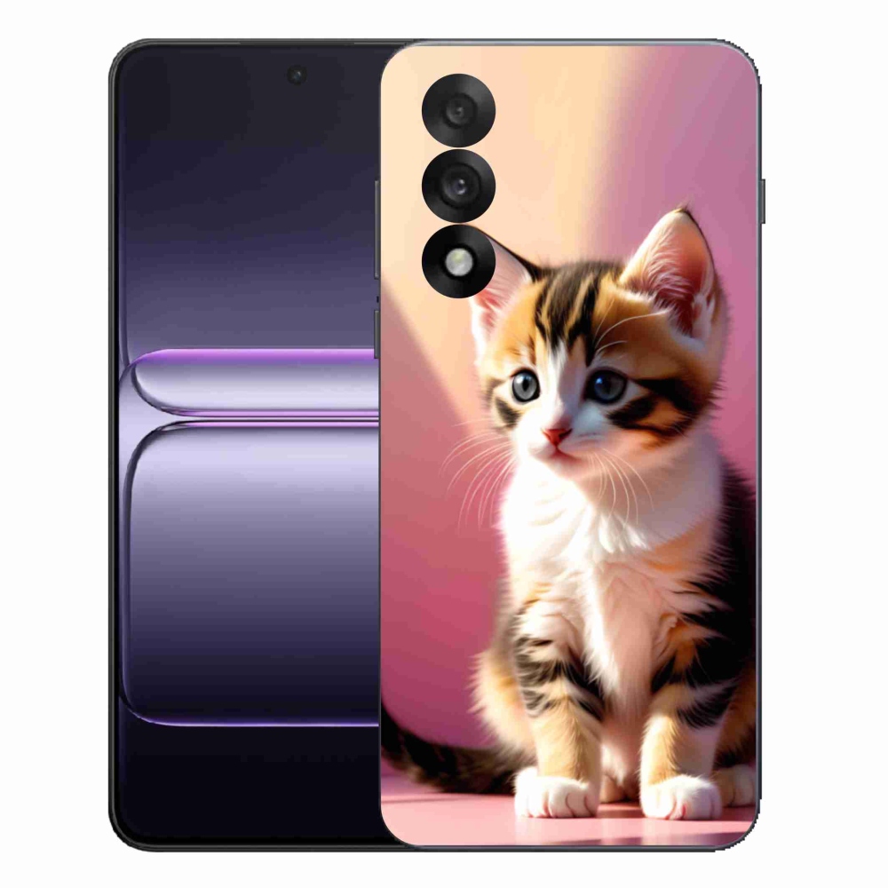 Gelový kryt mmCase na One Plus Nord 5 - zvědavé kotě 2