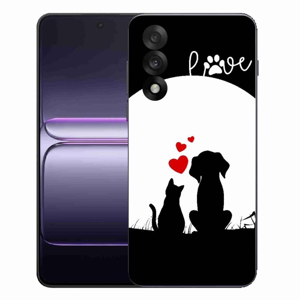 Gelový kryt mmCase na One Plus Nord 5 - zvířecí láska