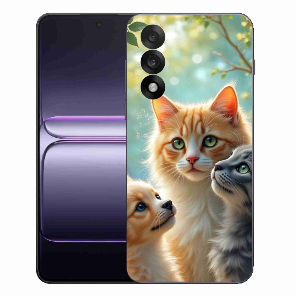 Gelový kryt mmCase na One Plus Nord 5 - zvířecí přátelství 2