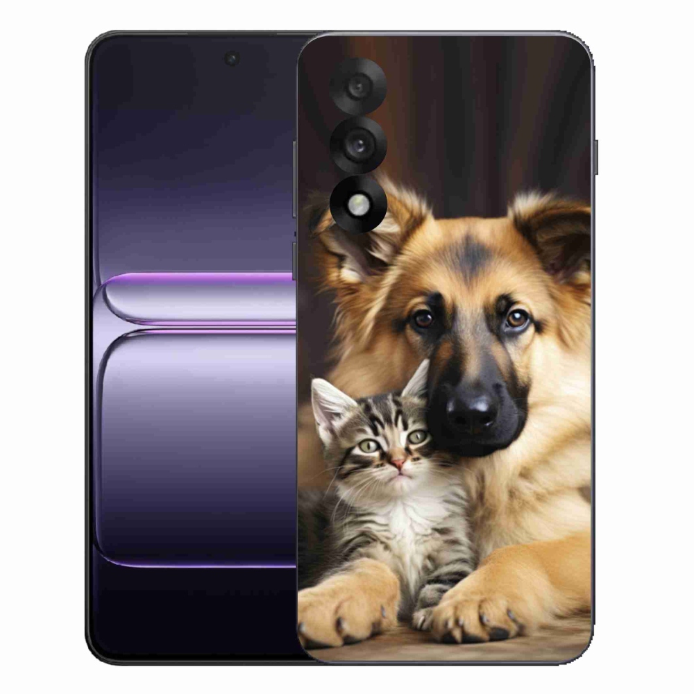 Gelový kryt mmCase na One Plus Nord 5 - zvířecí přátelství