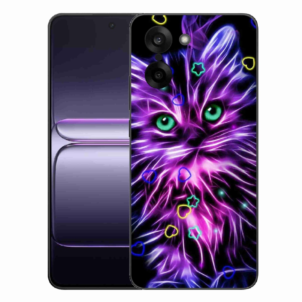 Gelový kryt mmCase na One Plus Nord CE5 - abstraktní kočka