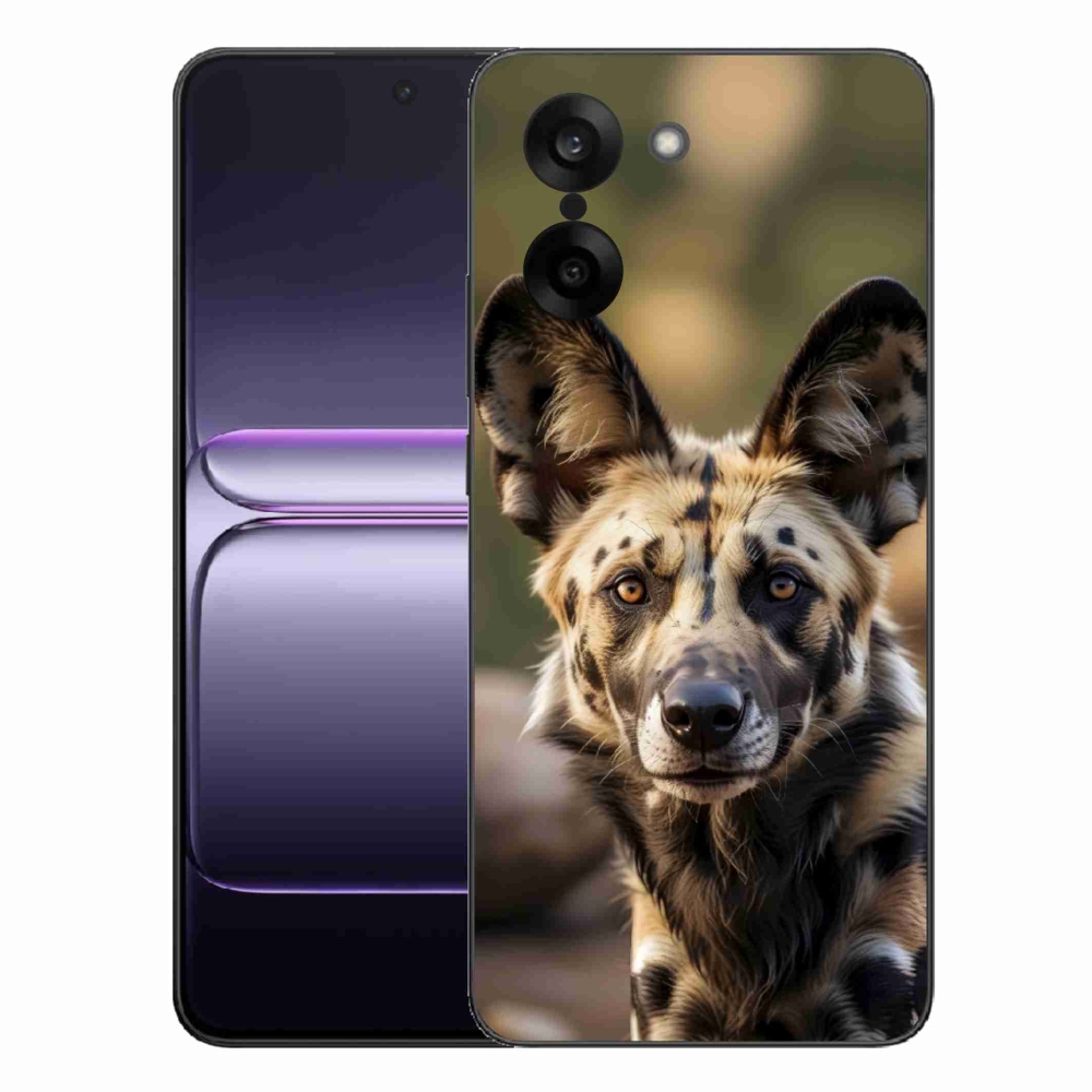 Gelový kryt mmCase na One Plus Nord CE5 - africký divoký pes