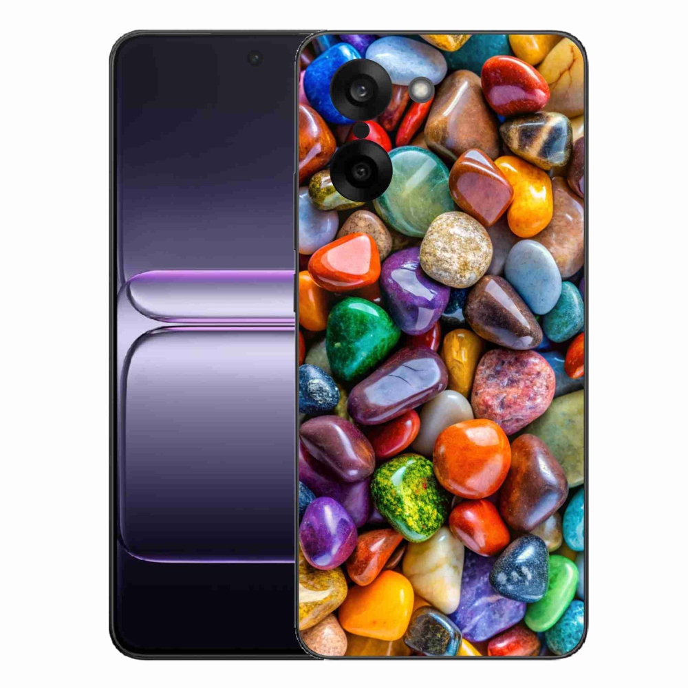 Gelový kryt mmCase na One Plus Nord CE5 - barevné kamínky