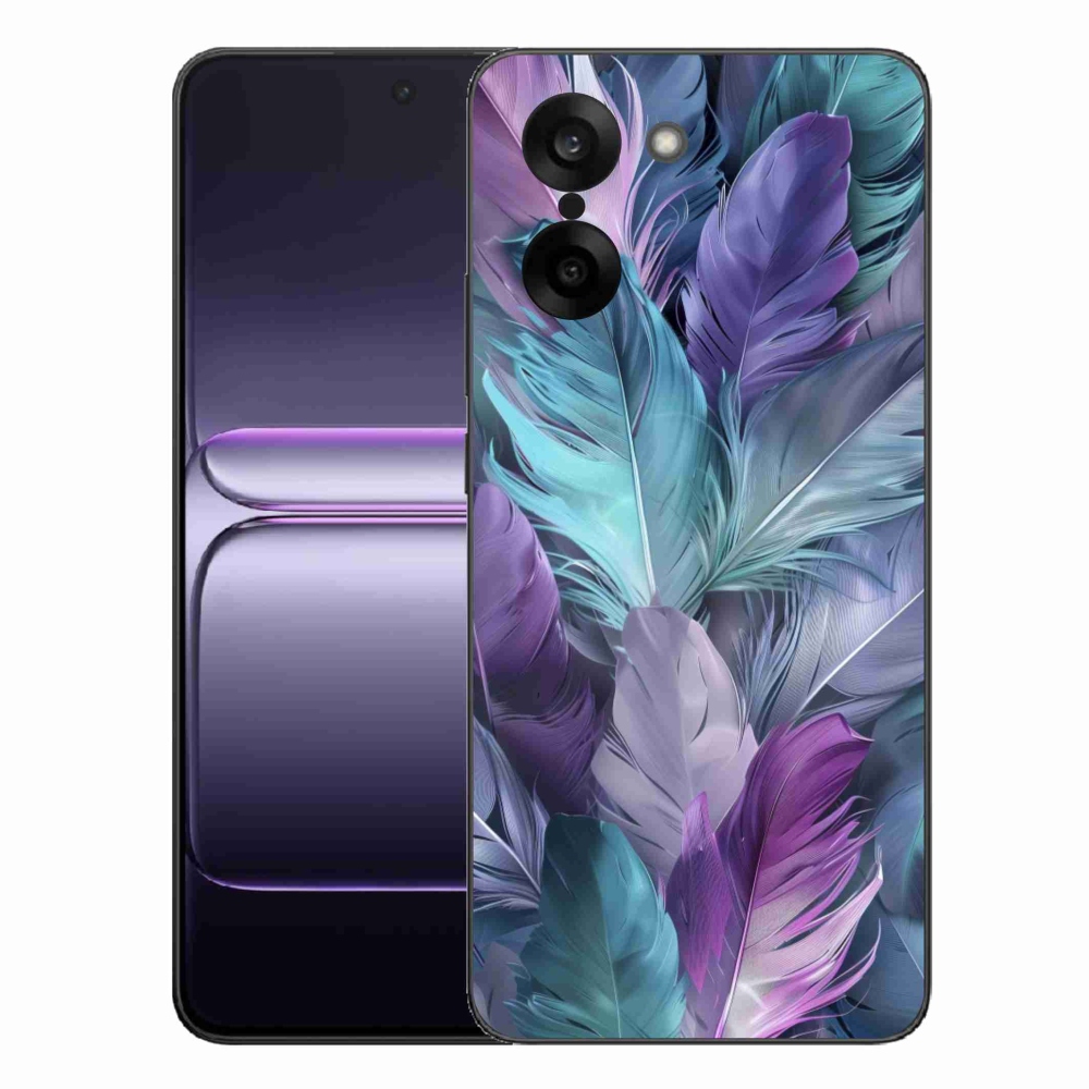 Gelový kryt mmCase na One Plus Nord CE5 - barevné peří 2