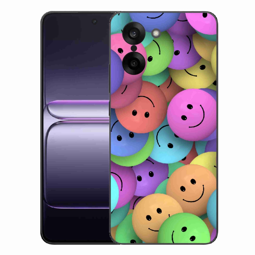 Gelový kryt mmCase na One Plus Nord CE5 - barevní smajlíci