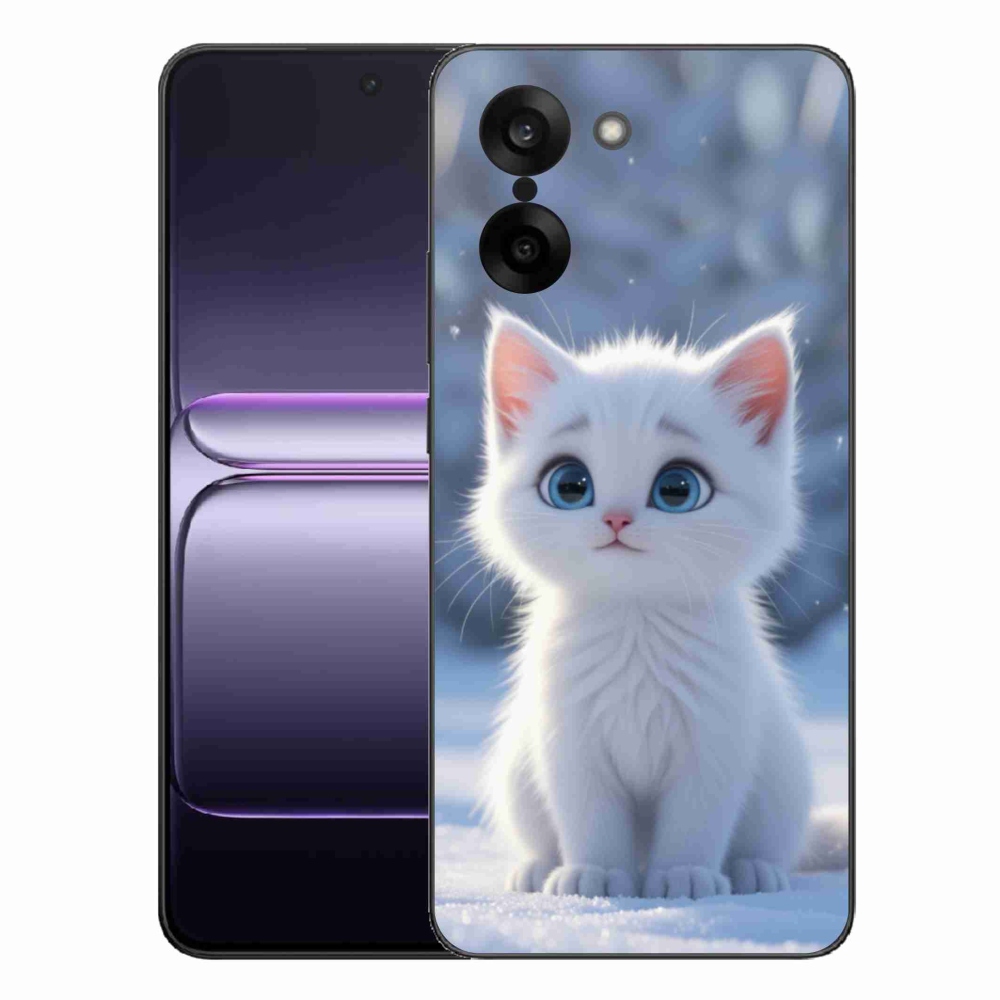 Gelový kryt mmCase na One Plus Nord CE5 - bílé kotě 3