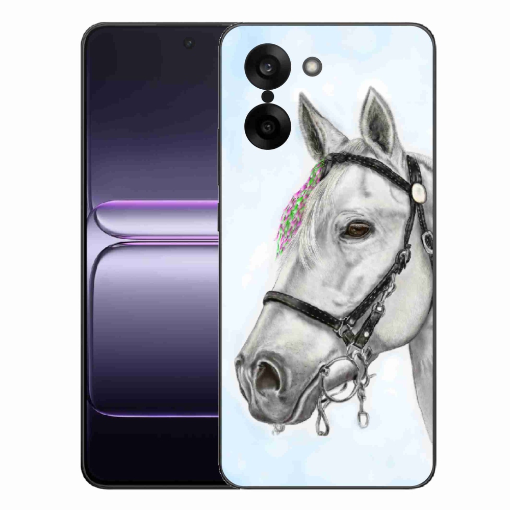 Gelový kryt mmCase na One Plus Nord CE5 - bílý kůň 1