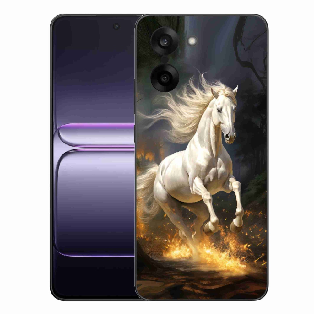 Gelový kryt mmCase na One Plus Nord CE5 - bílý kůň 2
