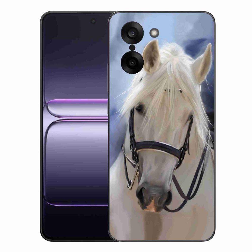 Gelový kryt mmCase na One Plus Nord CE5 - bílý kůň