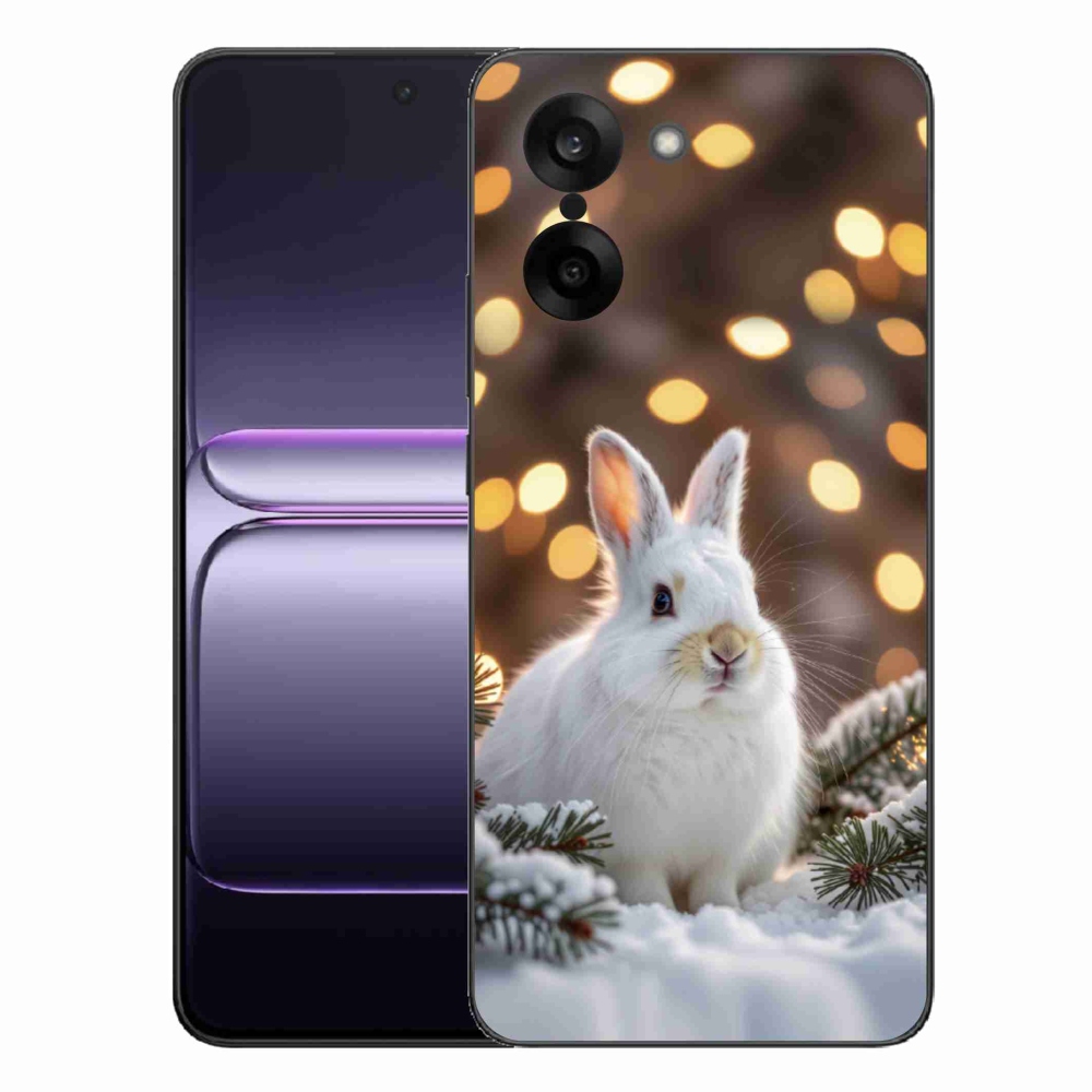 Gelový kryt mmCase na One Plus Nord CE5 - bílý zajíc