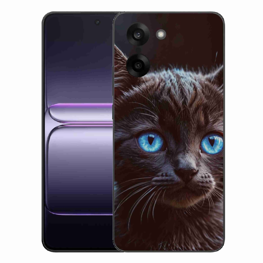 Gelový kryt mmCase na One Plus Nord CE5 - černé kotě 2