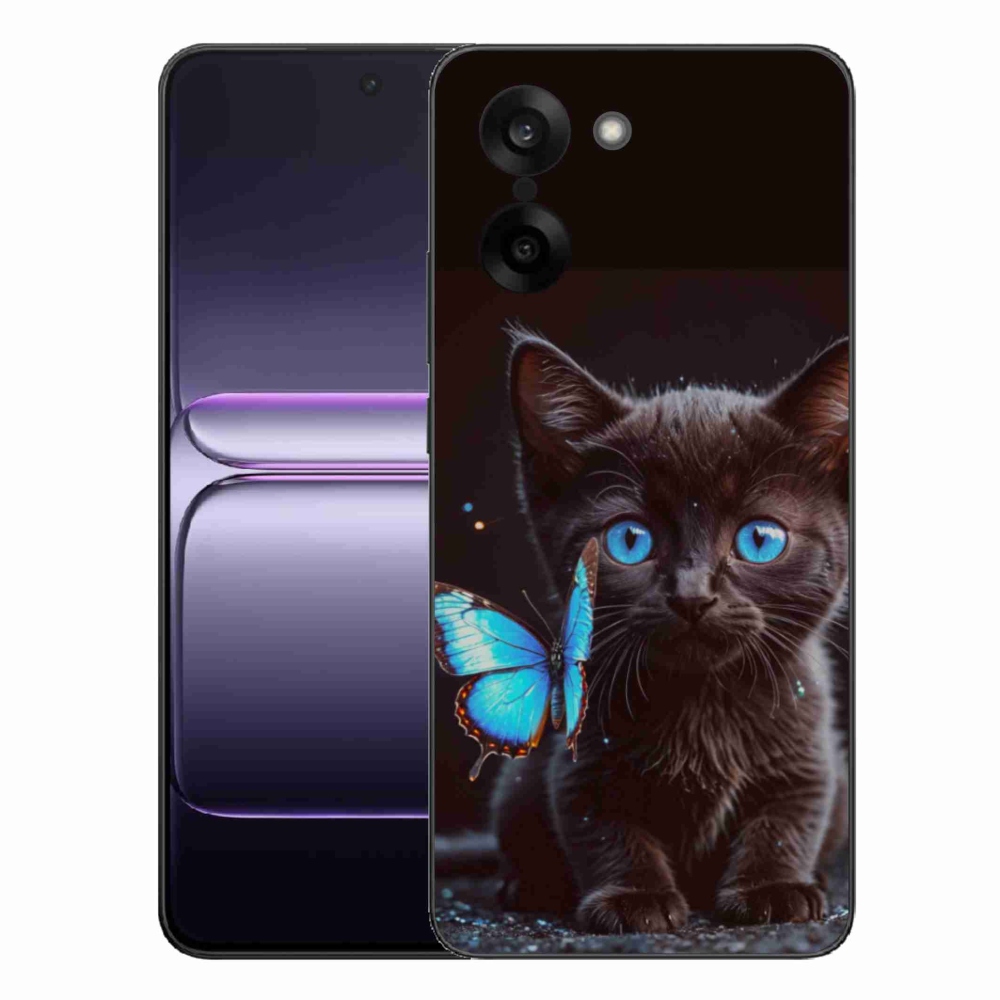 Gelový kryt mmCase na One Plus Nord CE5 - černé kotě 3
