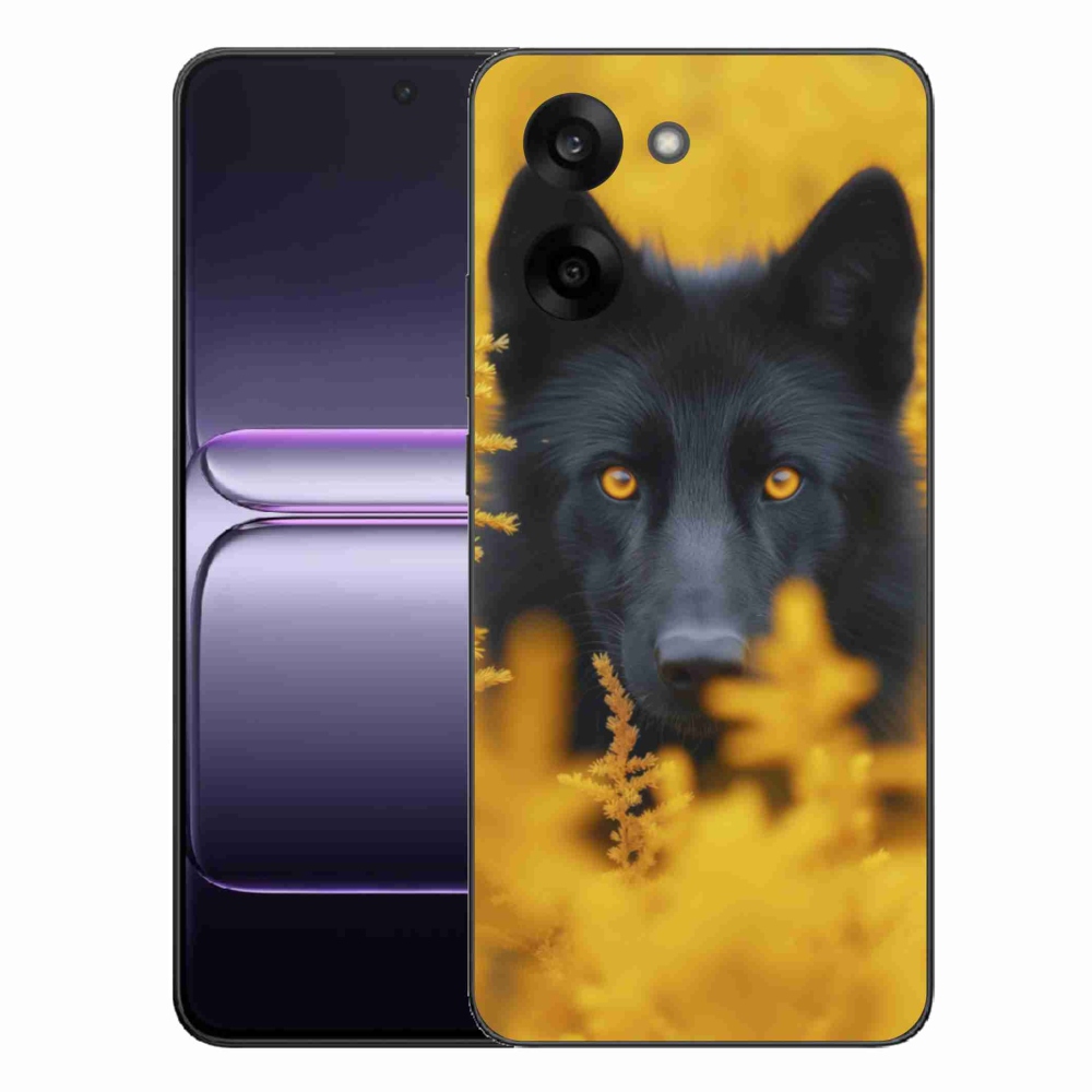 Gelový kryt mmCase na One Plus Nord CE5 - černý vlk 2