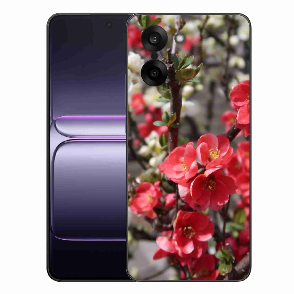 Gelový kryt mmCase na One Plus Nord CE5 - červené květy