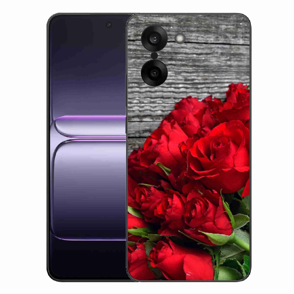 Gelový kryt mmCase na One Plus Nord CE5 - červené růže