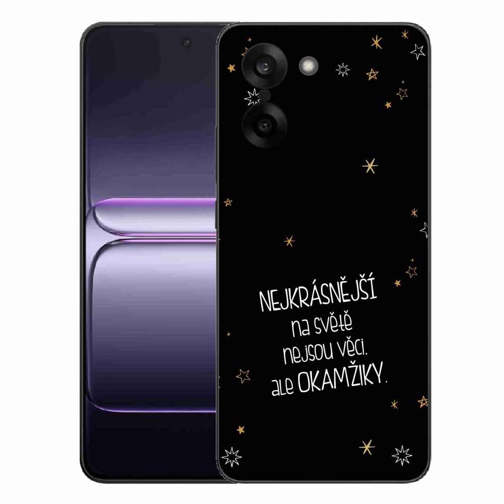 Gelový kryt mmCase na One Plus Nord CE5 - citát 4 černé pozadí