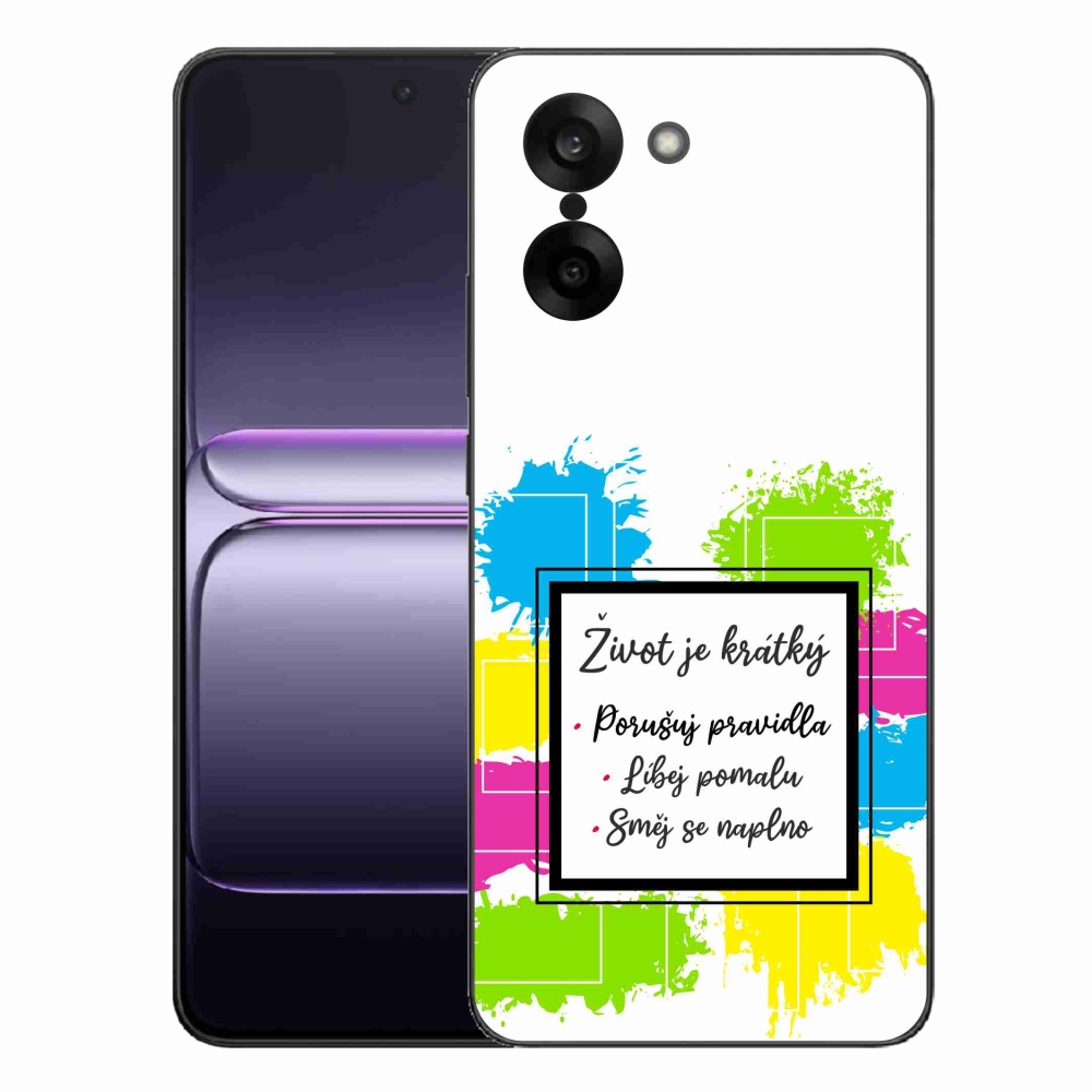 Gelový kryt mmCase na One Plus Nord CE5 - citát 5 bílé pozadí