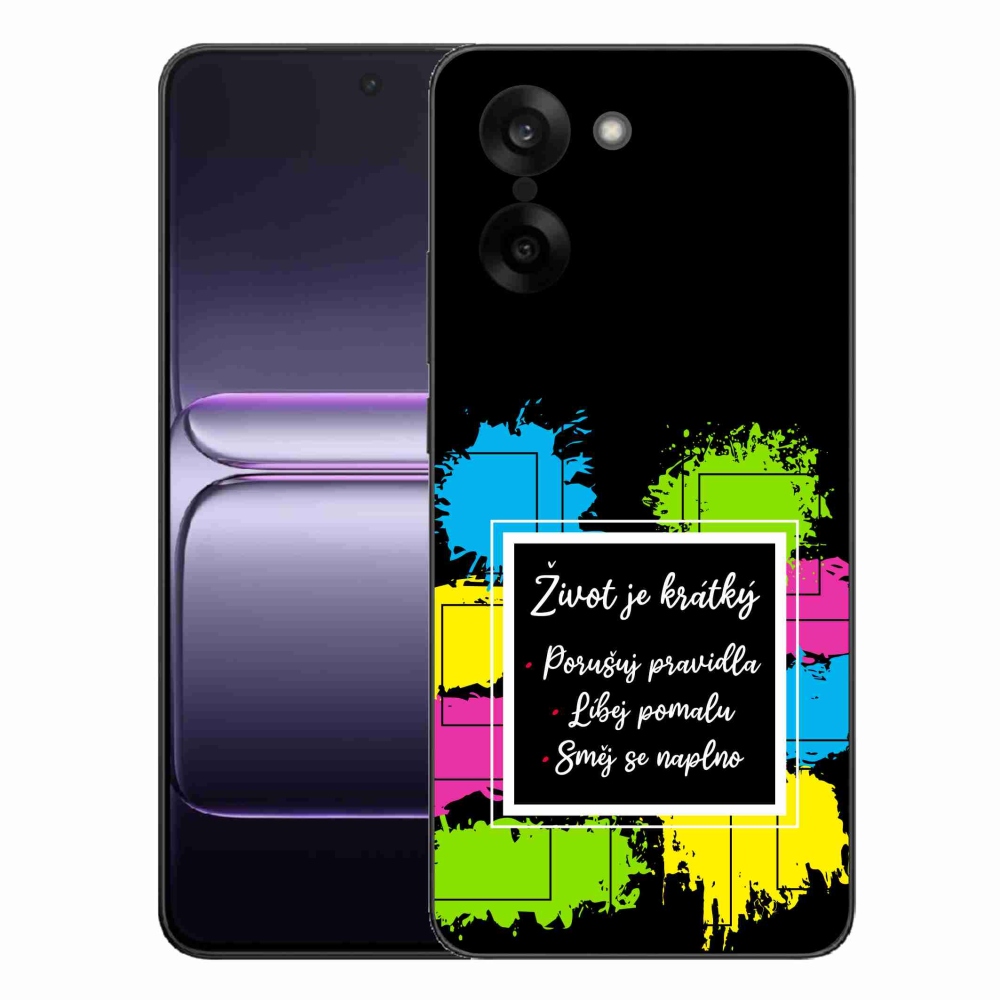Gelový kryt mmCase na One Plus Nord CE5 - citát 5 černé pozadí