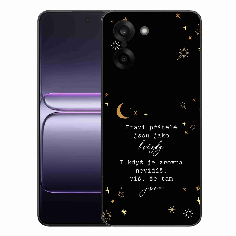 Gelový kryt mmCase na One Plus Nord CE5 - citát 6 černé pozadí